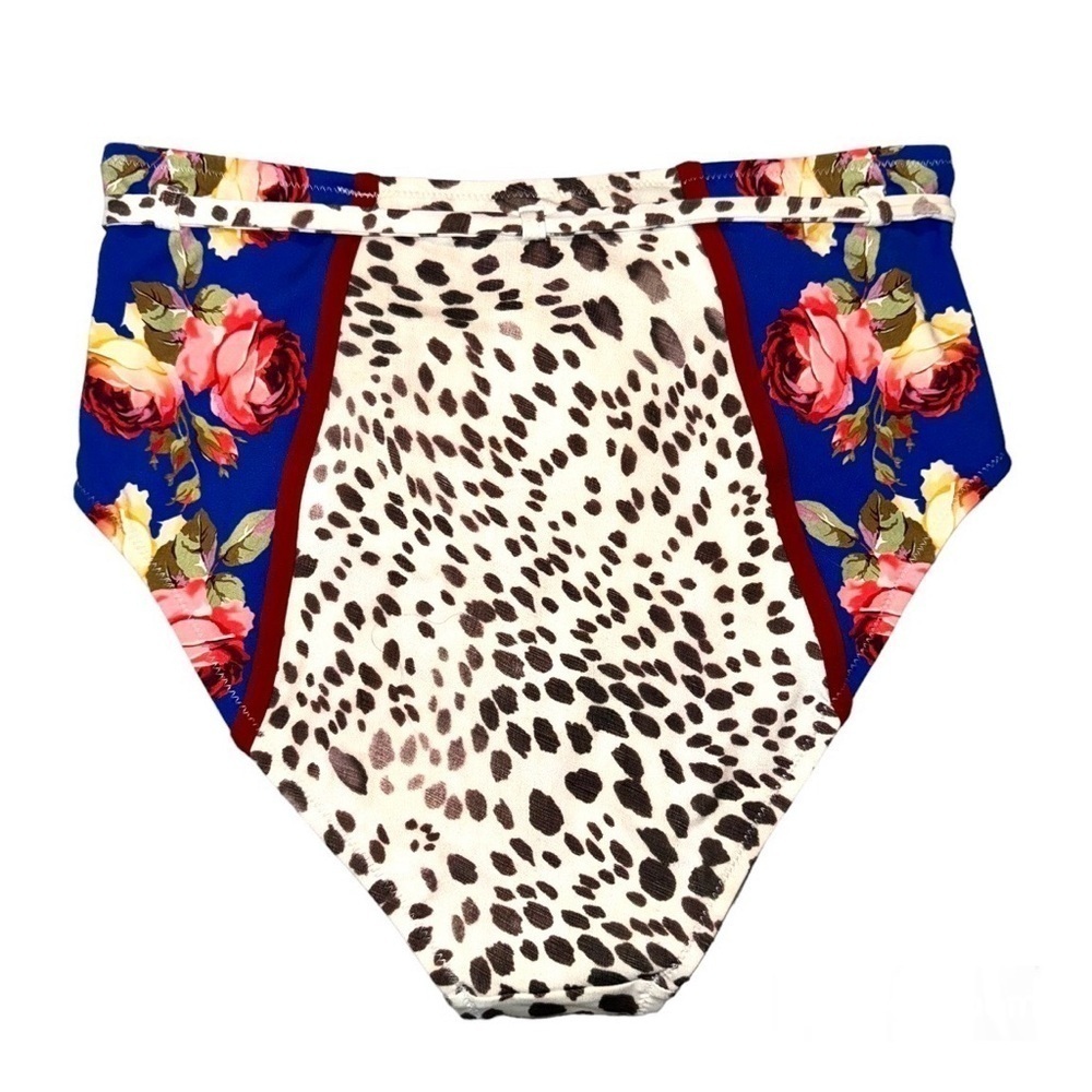 NEW Johnny Was Oksana‎ Leopard High Waist Bikini Bottom  Size Small - Picture 2 of 6